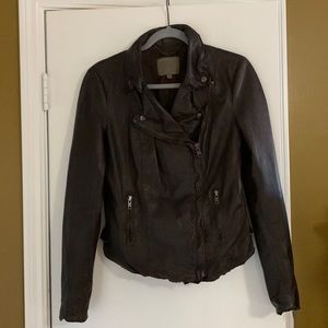 Muubaa Soft Leather Wired Moto Jacket